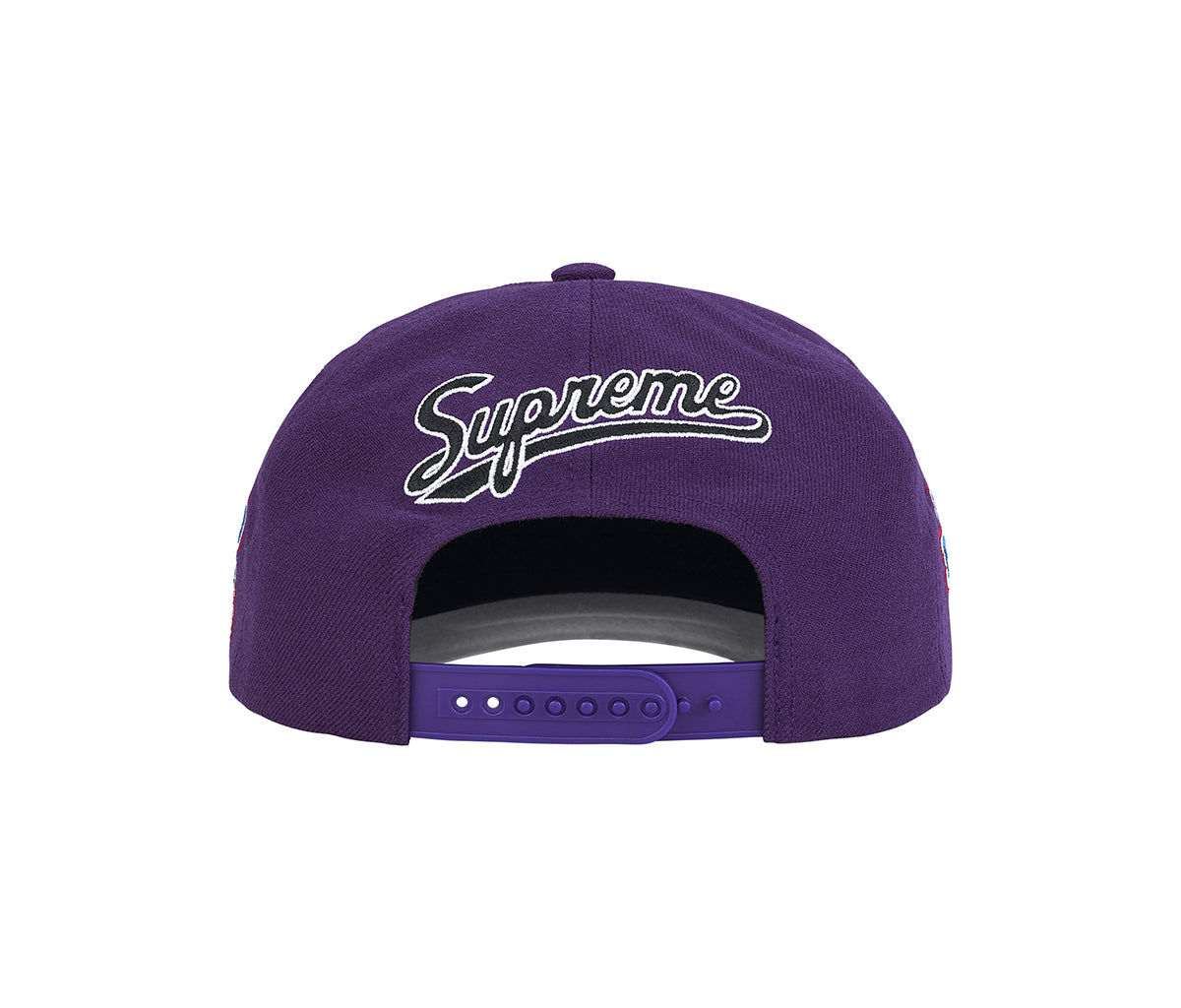 Supreme World Famous S Logo 6-Panel Hat Purple – Section Store