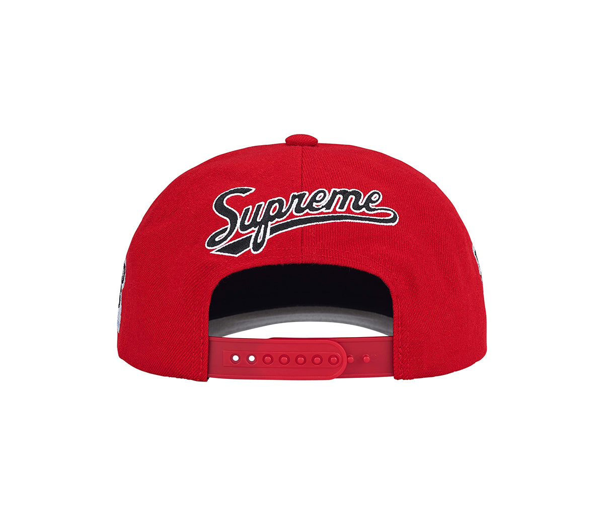 Supreme World Famous S Logo 6-Panel Hat Red – Section Store