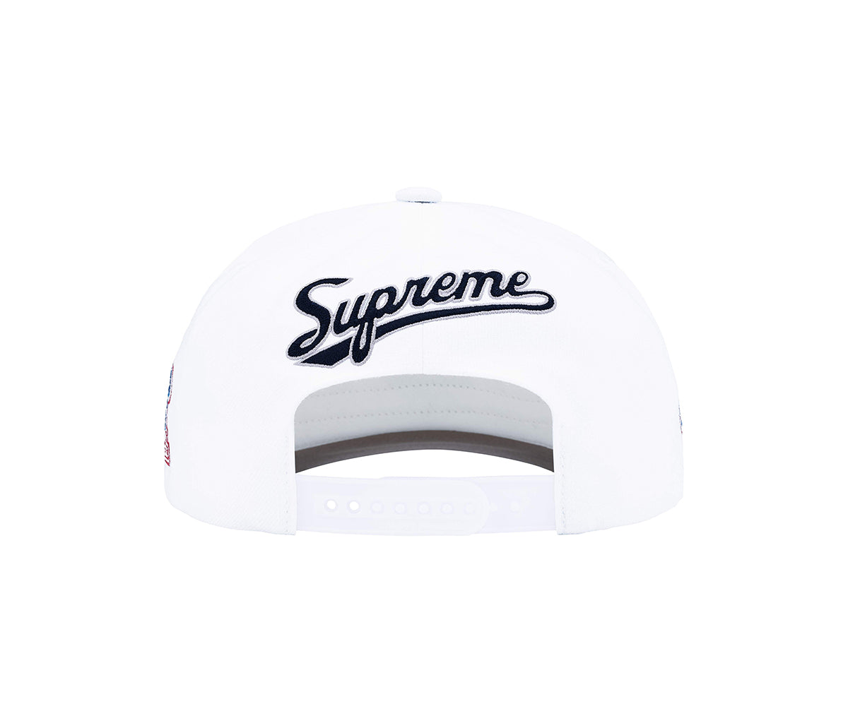 Supreme World Famous S Logo 6-Panel Hat White – Section Store