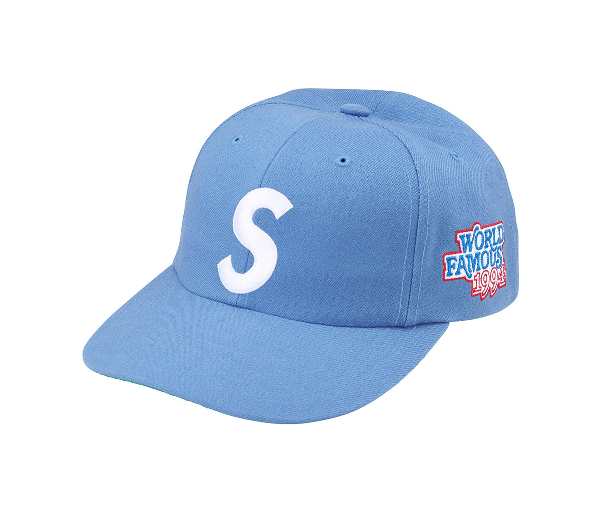 Supreme World Famous S Logo 6-Panel Light Blue – Section Store