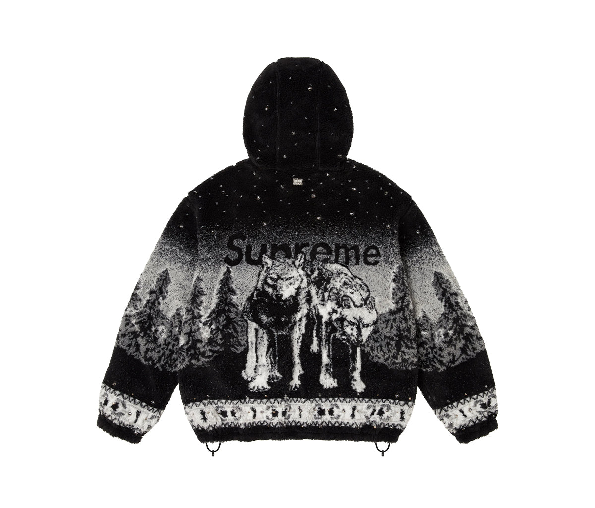 Supreme bb Simon Reversible Hooded Fleece Jacket Black – Section Store