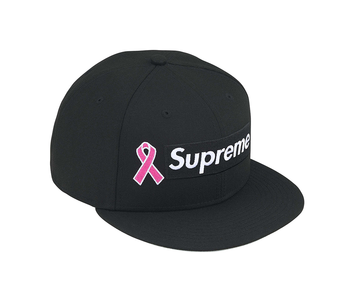 Supreme New Era Breast Cancer Awareness Box Logo Hat Black