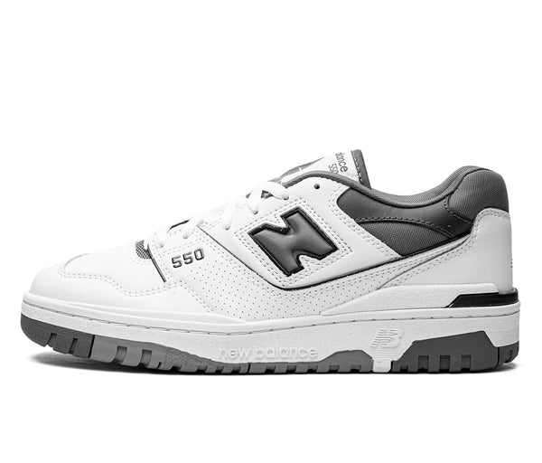 New Balance 550 White Grey Dark Grey – New Balance