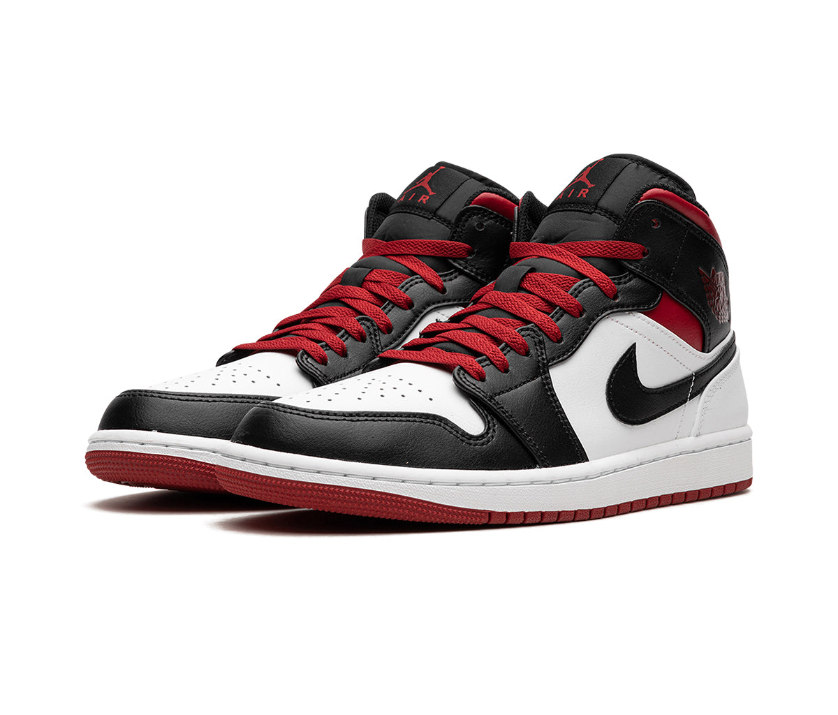 Air Jordan 1 Mid Gym Red Black Toe