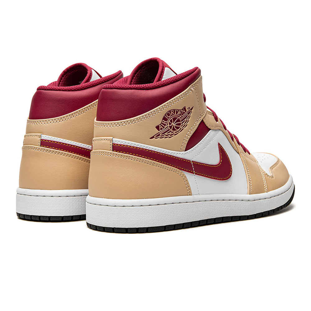 
                      
                        Air Jordan 1 Mid Beige White Red
                      
                    