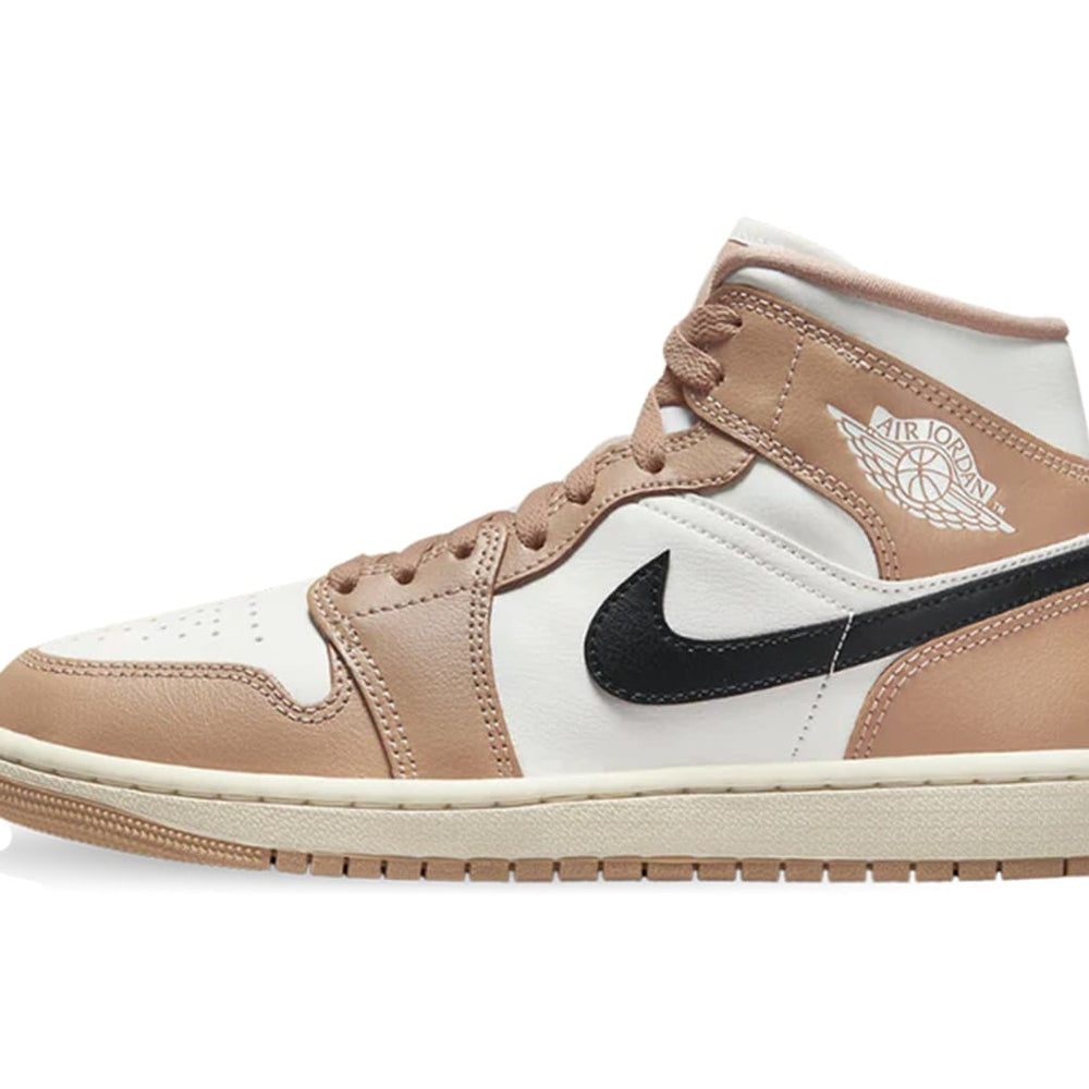 Air Jordan 1 Mid Tan Black (W)