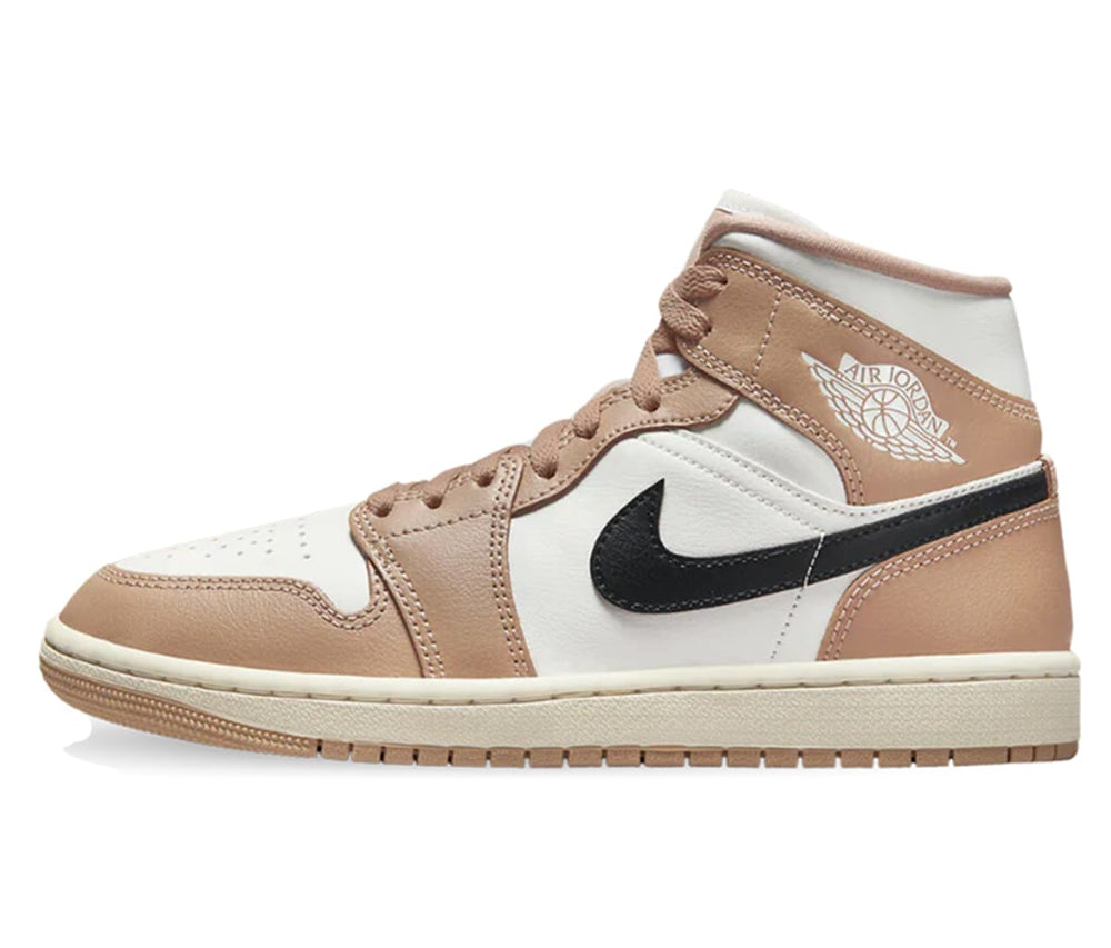 Air Jordan 1 Mid Tan Black (W)