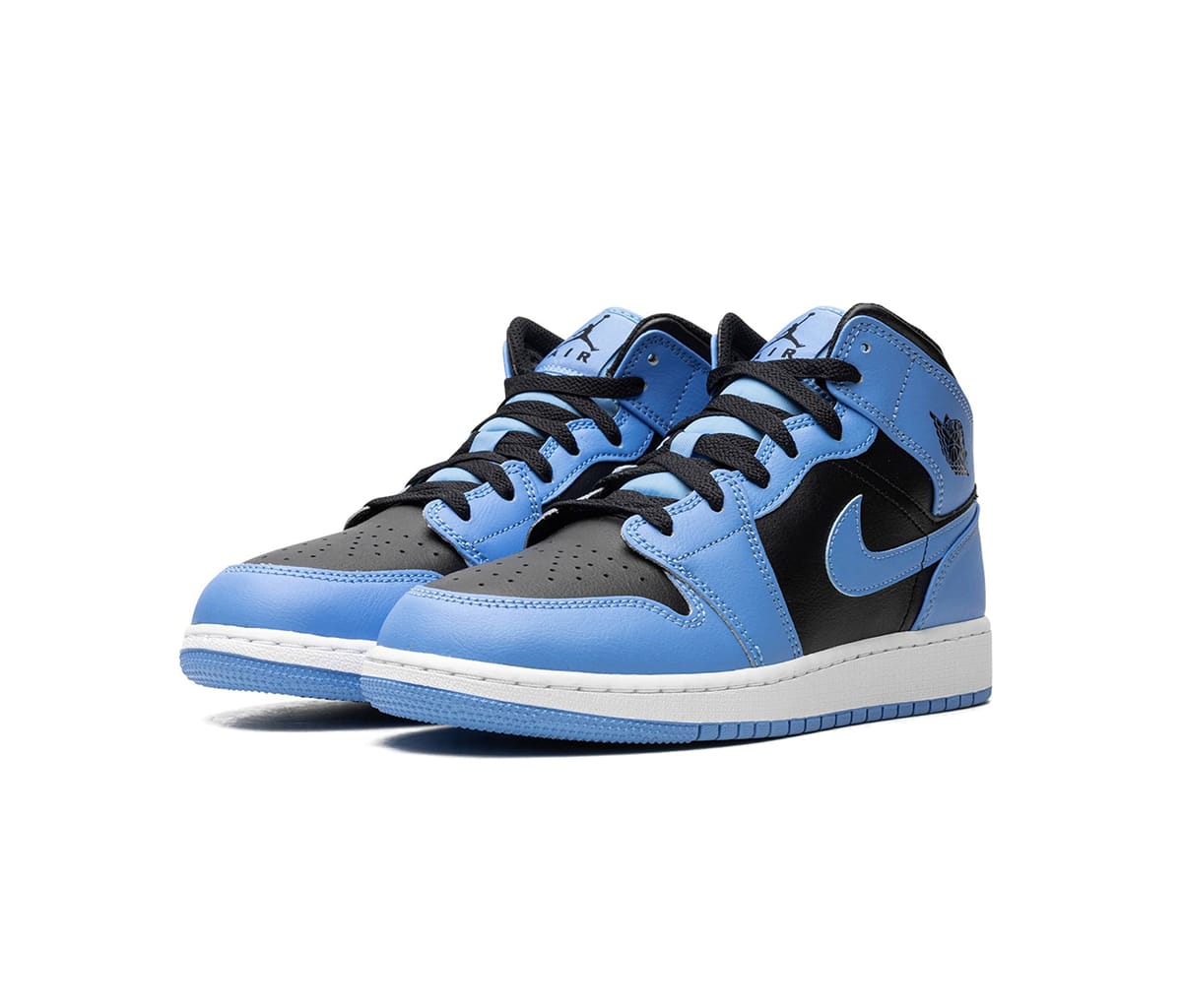 Air Jordan 1 Mid University Blue Black (GS)