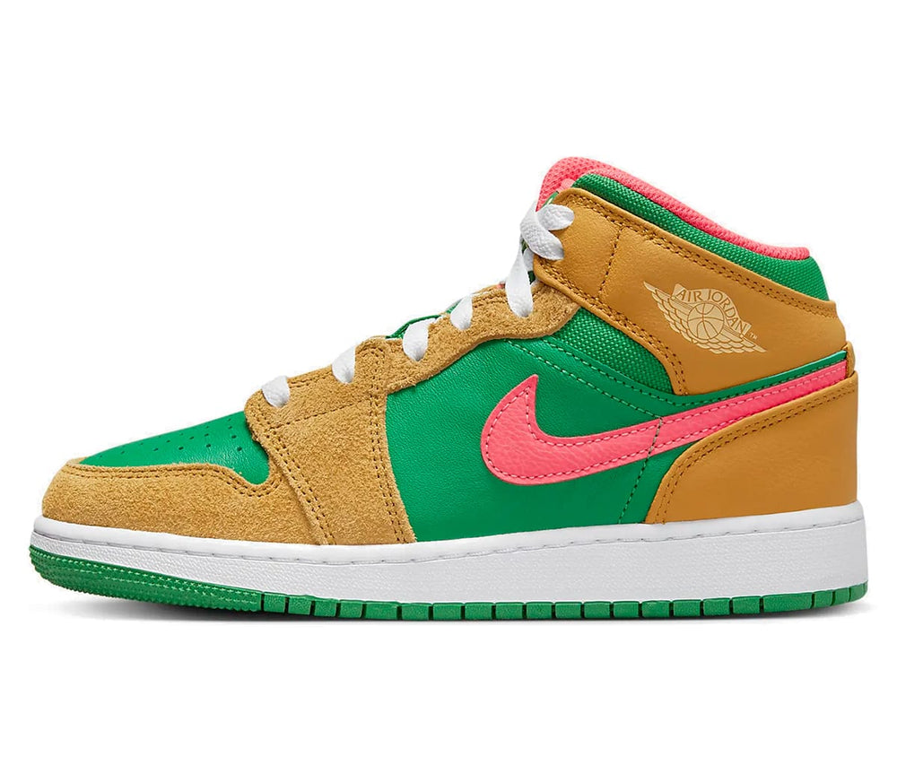 Air Jordan 1 Mid Wheat Watermelon (GS)