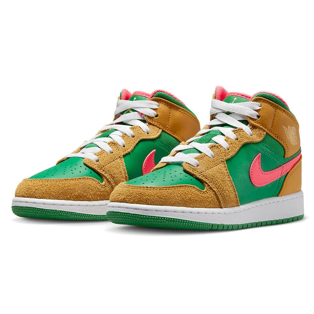 
                      
                        Air Jordan 1 Mid Wheat Watermelon (GS)
                      
                    