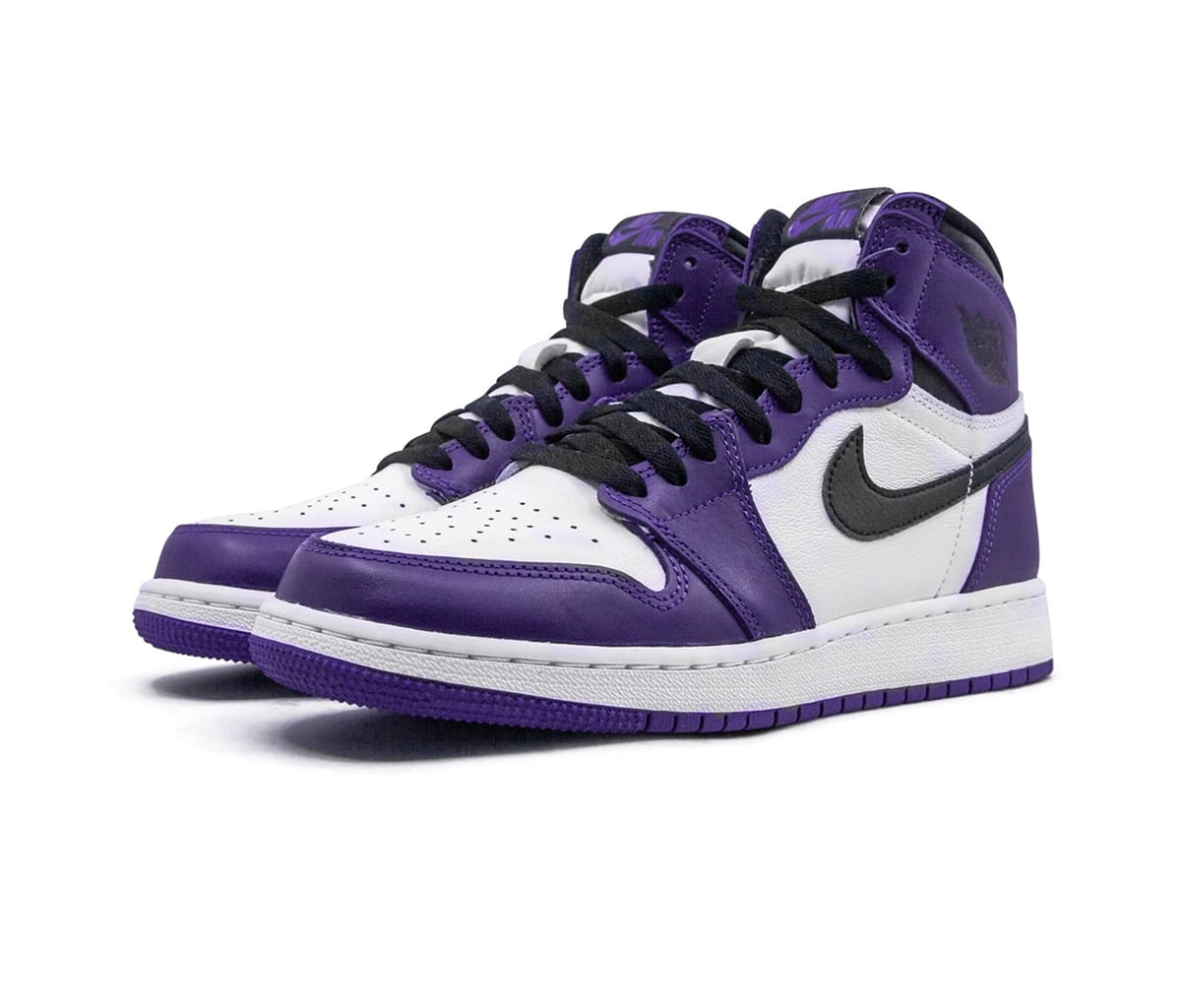 Air Jordan 1 Retro High Court Purple White (GS)