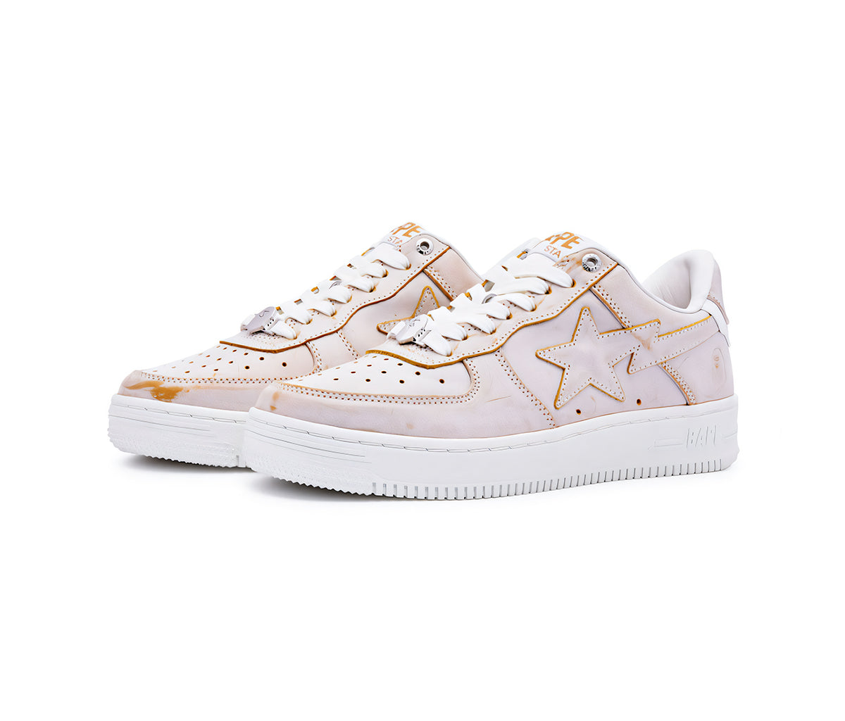 Bape Bape Sta Wear Away Paint Beige