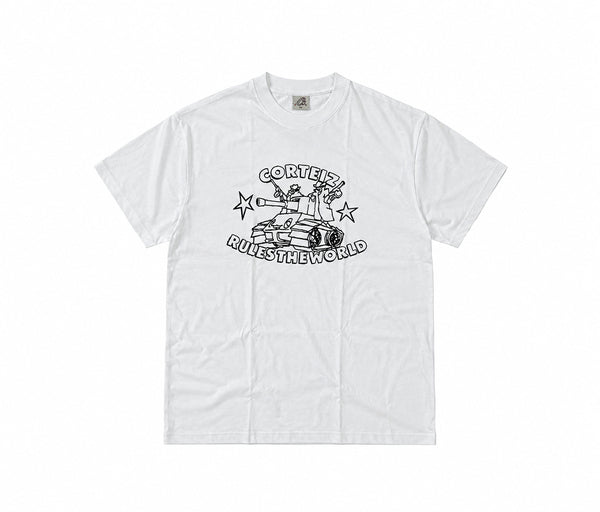 Corteiz Rules The World Tank Tee White – Corteiz
