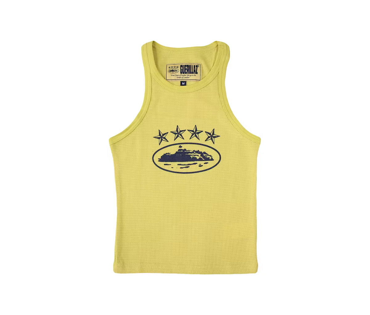 Corteiz 4Starz Alcatraz Tank Top Yellow (W)