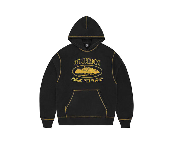 Corteiz Alcatraz Contrast Hoodie Black Yellow – Corteiz
