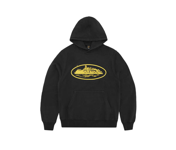 Corteiz Alcatraz Hoodie V2 Black Yellow – Corteiz