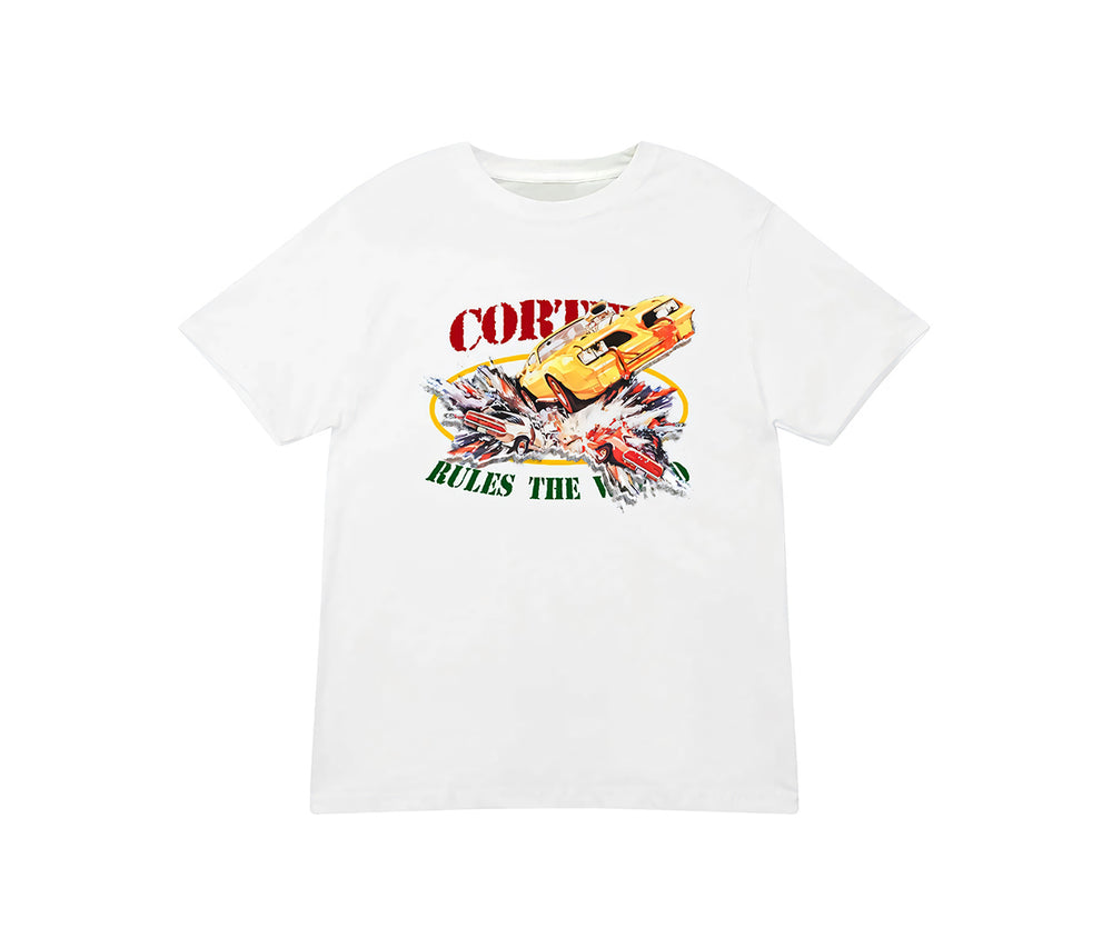 Corteiz Car Crash Tee White