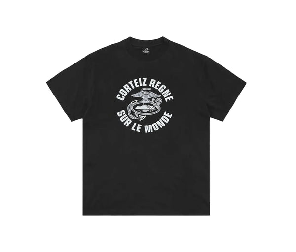 Corteiz Eagle Regne Sur Le Monde Tee Black – Corteiz