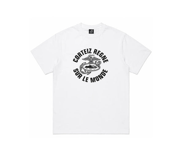 Corteiz Eagle Regne Sur Le Monde Tee White – Corteiz
