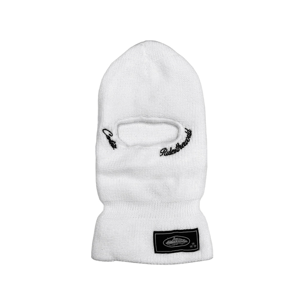 Corteiz Knit Balaclava White