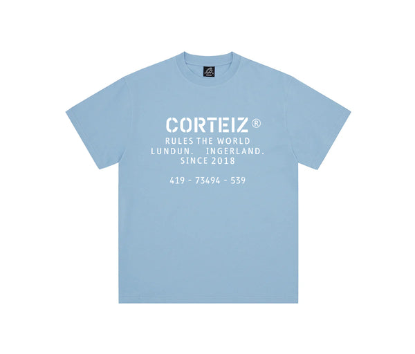 Corteiz OG Stencil Tee Baby Blue – Corteiz