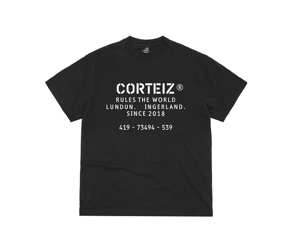 Corteiz OG Stencil Tee Black – Corteiz
