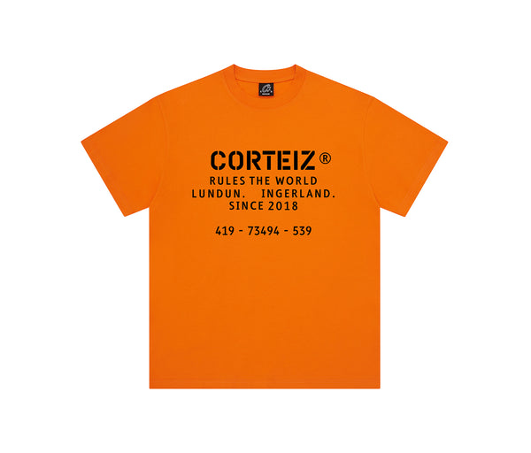 Corteiz OG Stencil Tee Orange – Corteiz