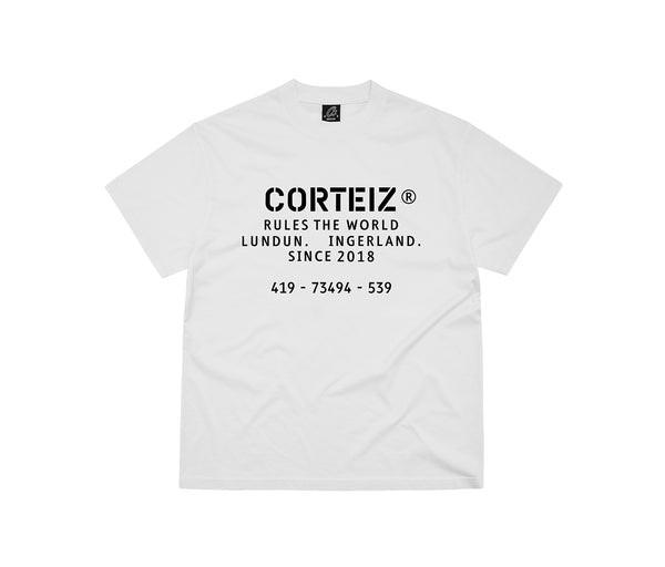 Corteiz OG Stencil Tee White – Corteiz