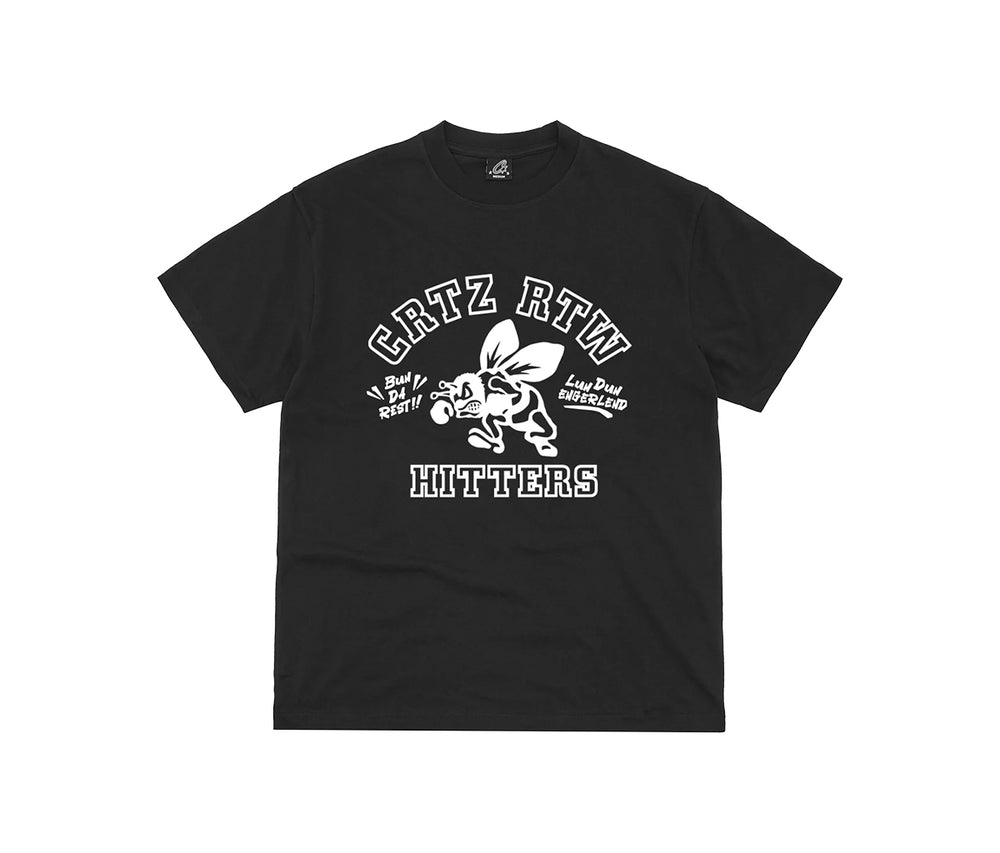 Corteiz The Hitters Tee Black