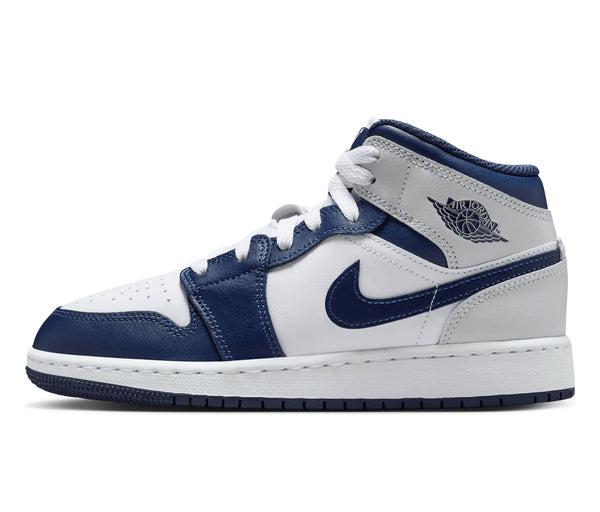 Air Jordan 1 Mid Smoke Grey Obsidian (GS) – Air Jordan