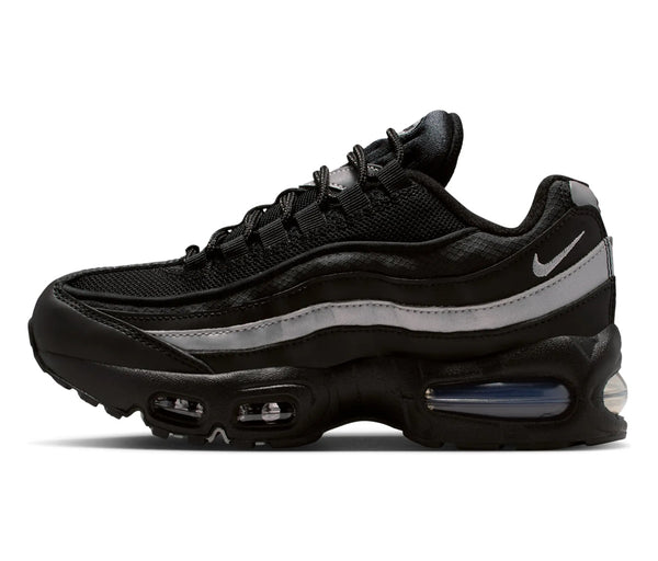 Nike Air Max 95 Black White Metallic Silver (GS) – Nike