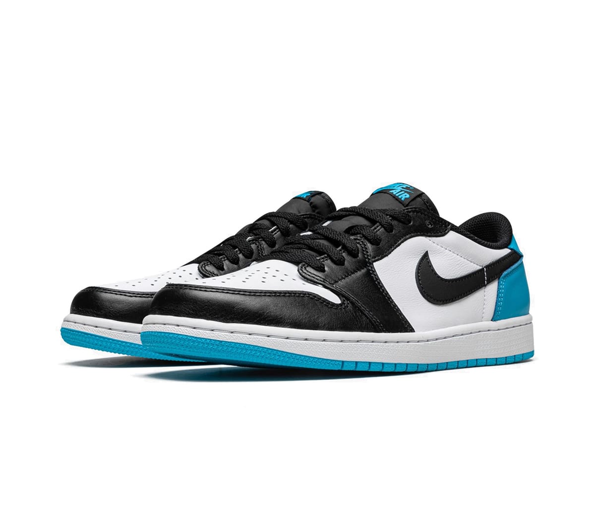 Air Jordan 1 Low Black Dark Powder Blue