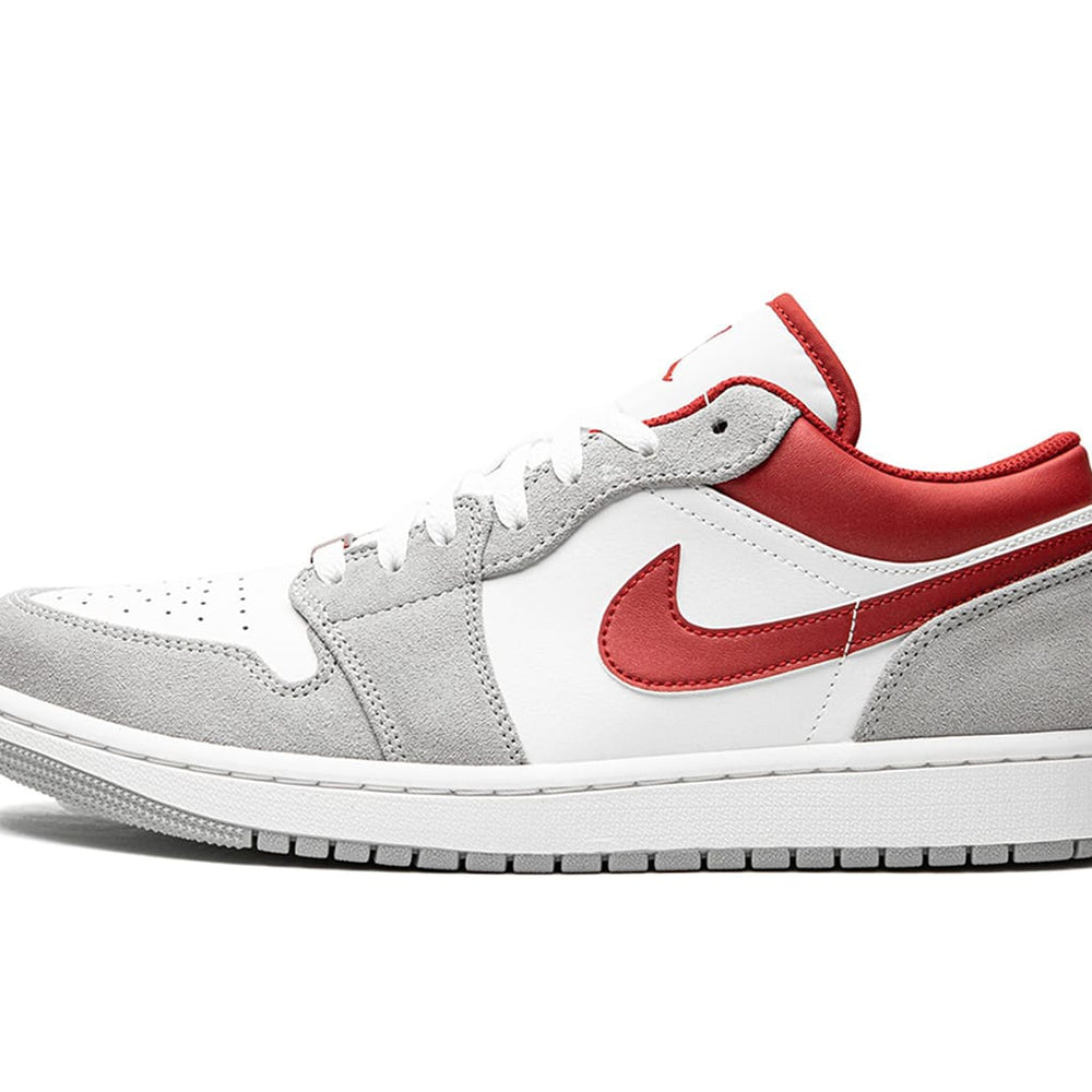 Air Jordan 1 Low Light Smoke Grey Gym Red