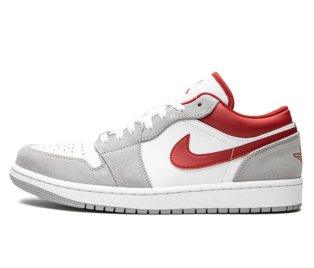 Air Jordan 1 Low Light Smoke Gray Gym Red