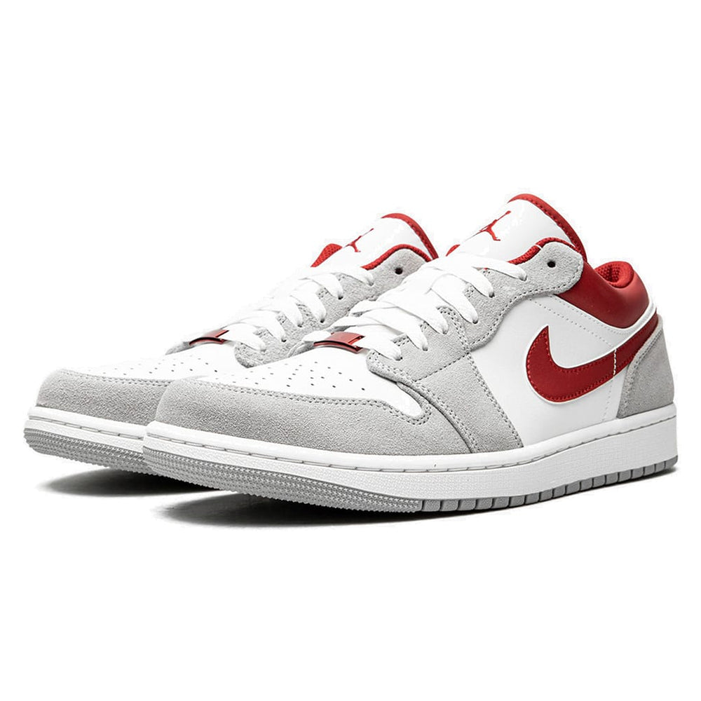 Air Jordan 1 Low Light Smoke Grey Gym Red