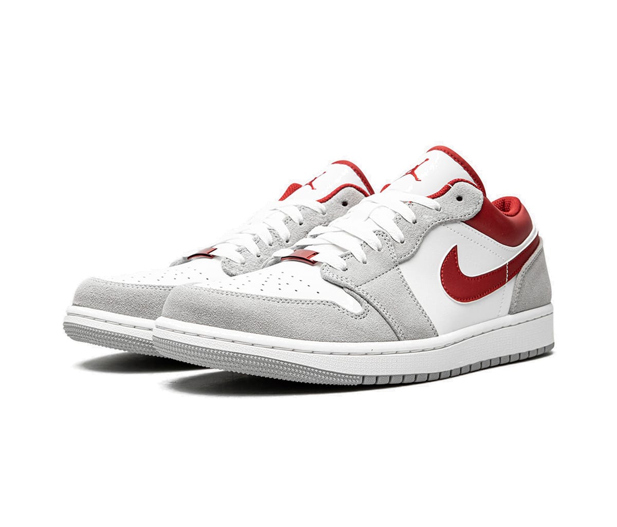 Air Jordan 1 Low Light Smoke Grey Gym Red