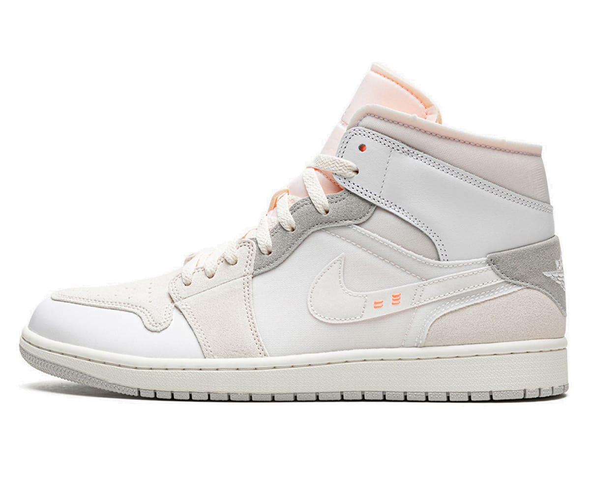 Air Jordan 1 Mid Craft Inside Out White Grey