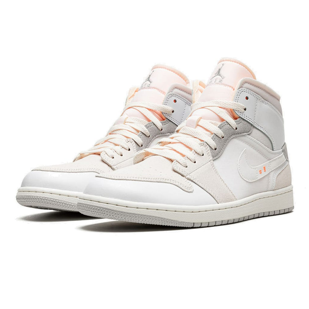 Air Jordan 1 Mid Craft Inside Out White Grey