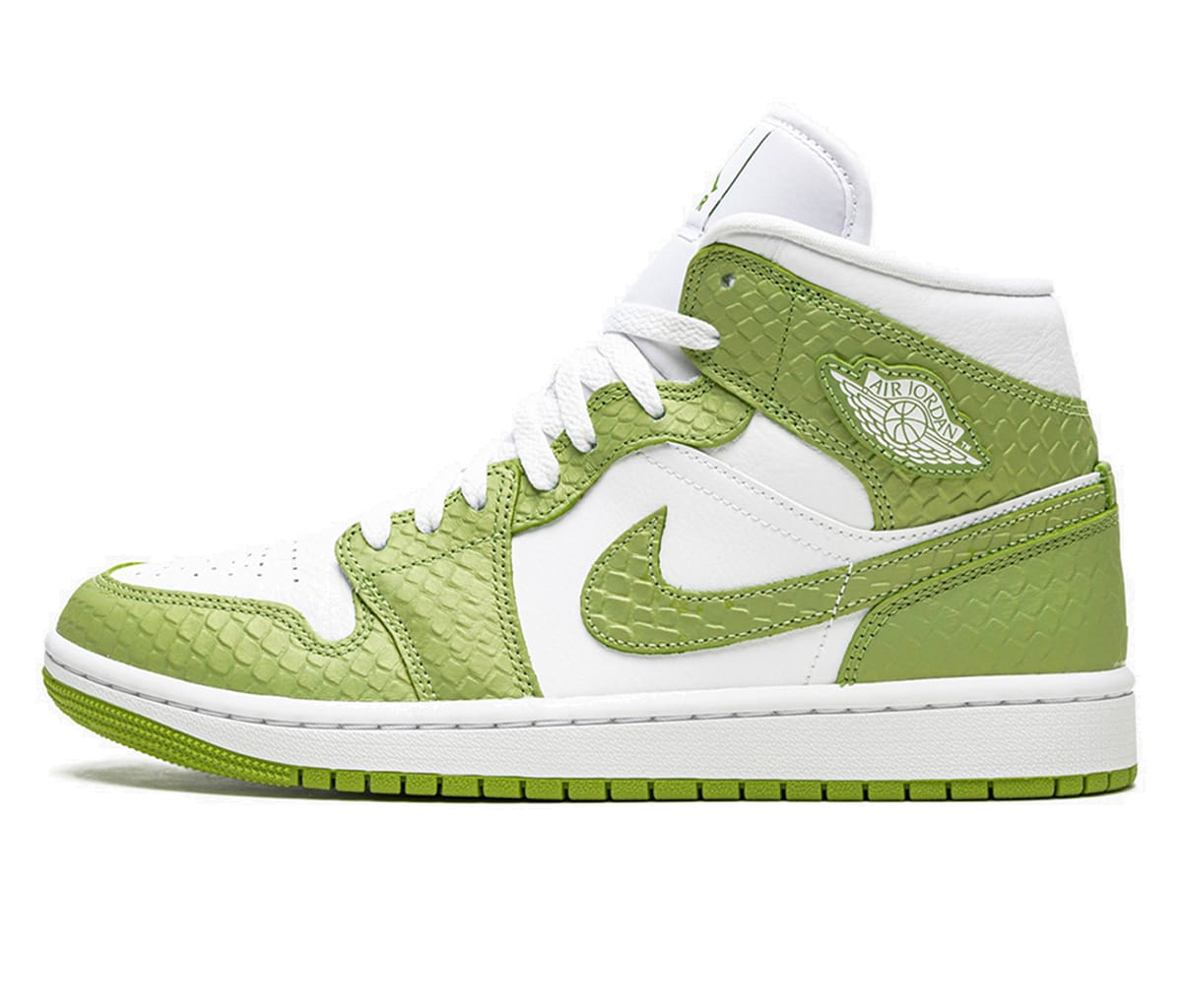 Air Jordan 1 Mid Green Python (W)