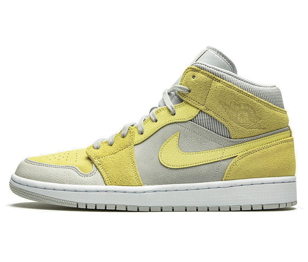 Air Jordan 1 Mid Mixed Textures Yellow – Air Jordan