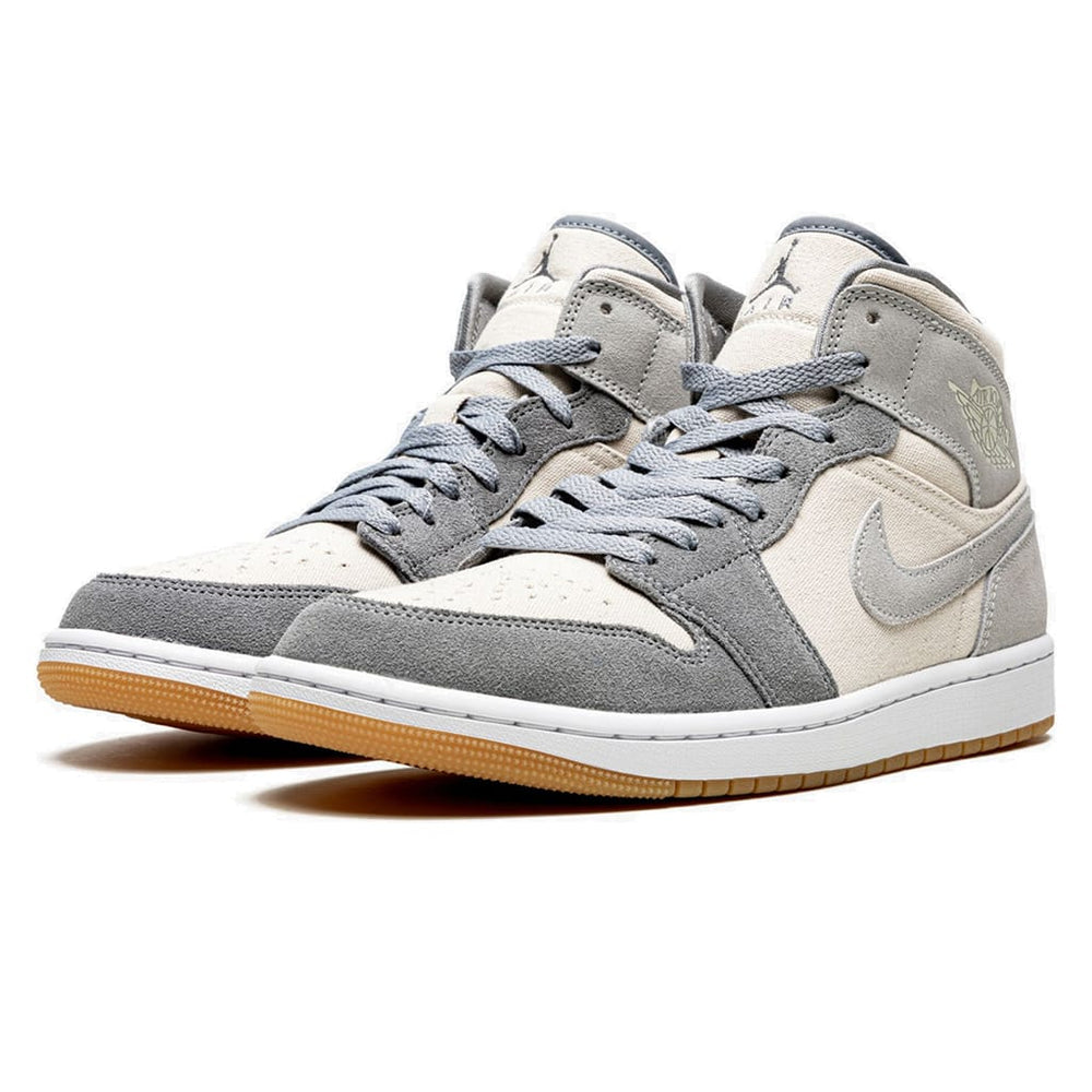 Air Jordan 1 Mid Coconut Milk Particle Grey