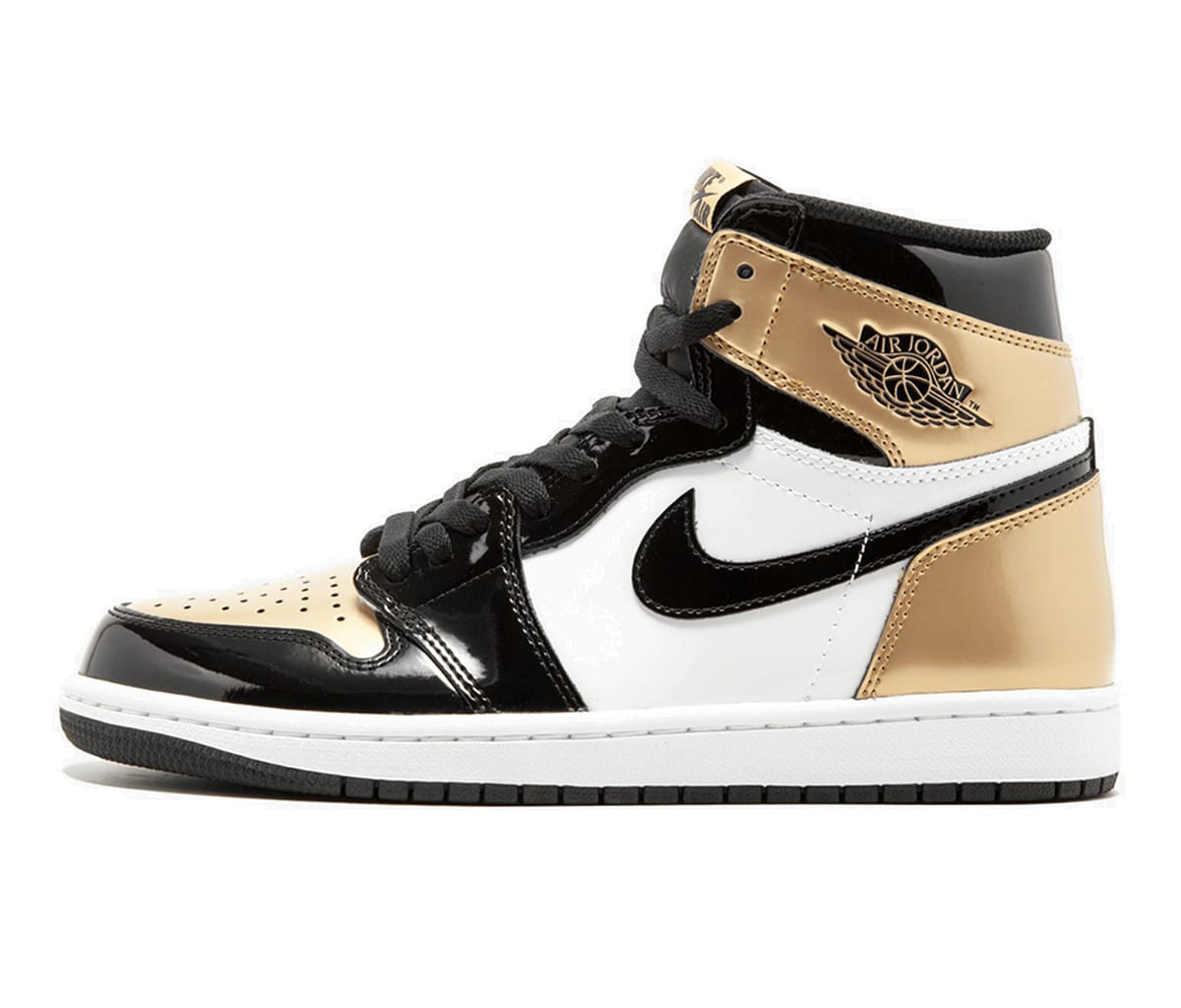 Air Jordan 1 Retro High Patent Gold Toe