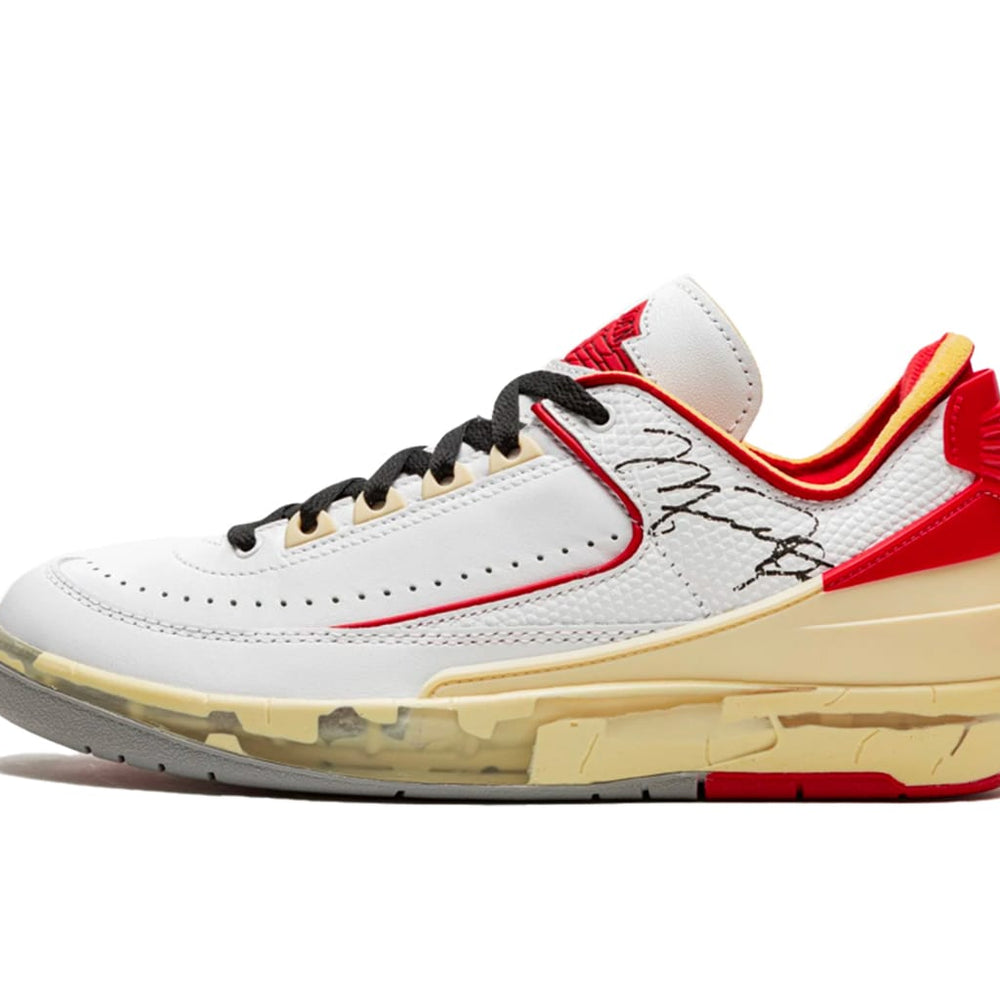 
                      
                        Air Jordan 2 Retro Low Off-White White Red
                      
                    