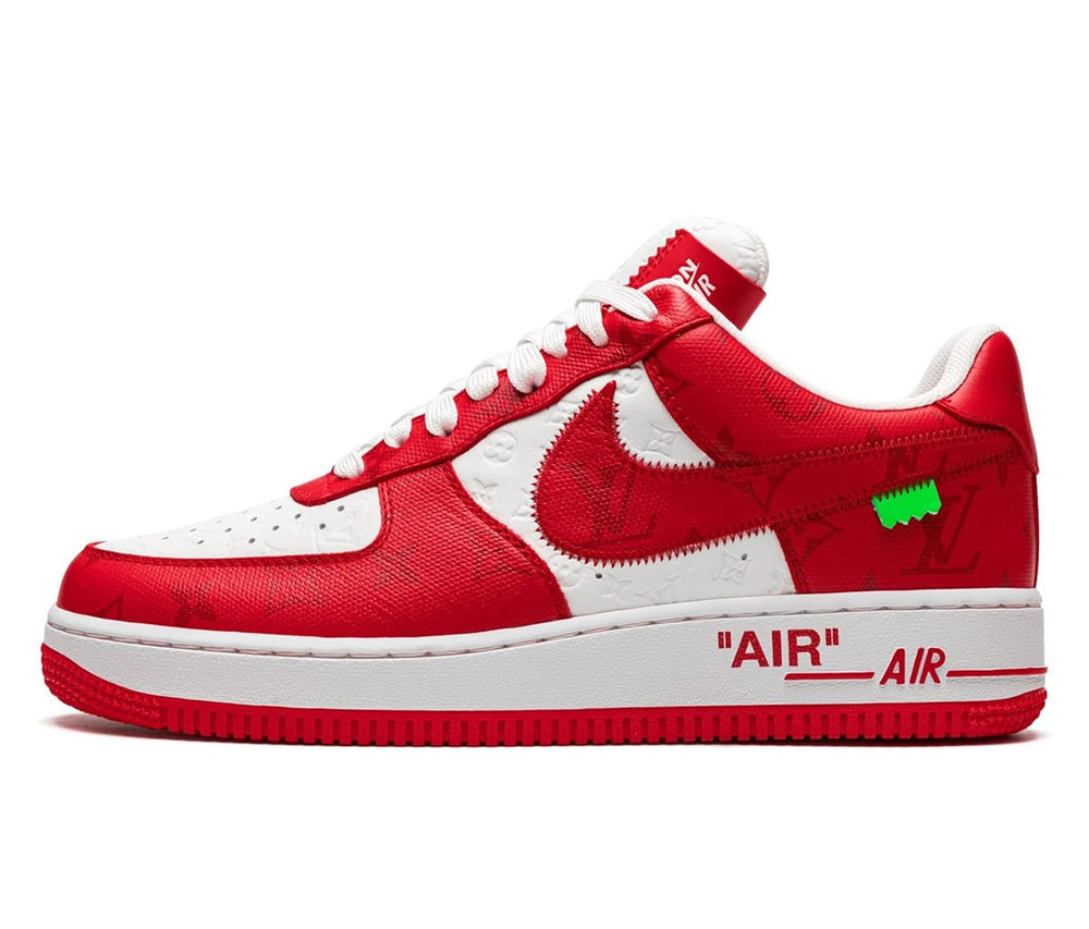 Nike Air Force 1 Low Louis Vuitton By Virgil Abloh White Red