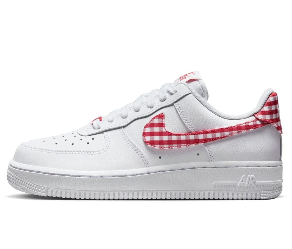 Nike Air Force 1 Low Essential White Mystic Red Gingham (W)