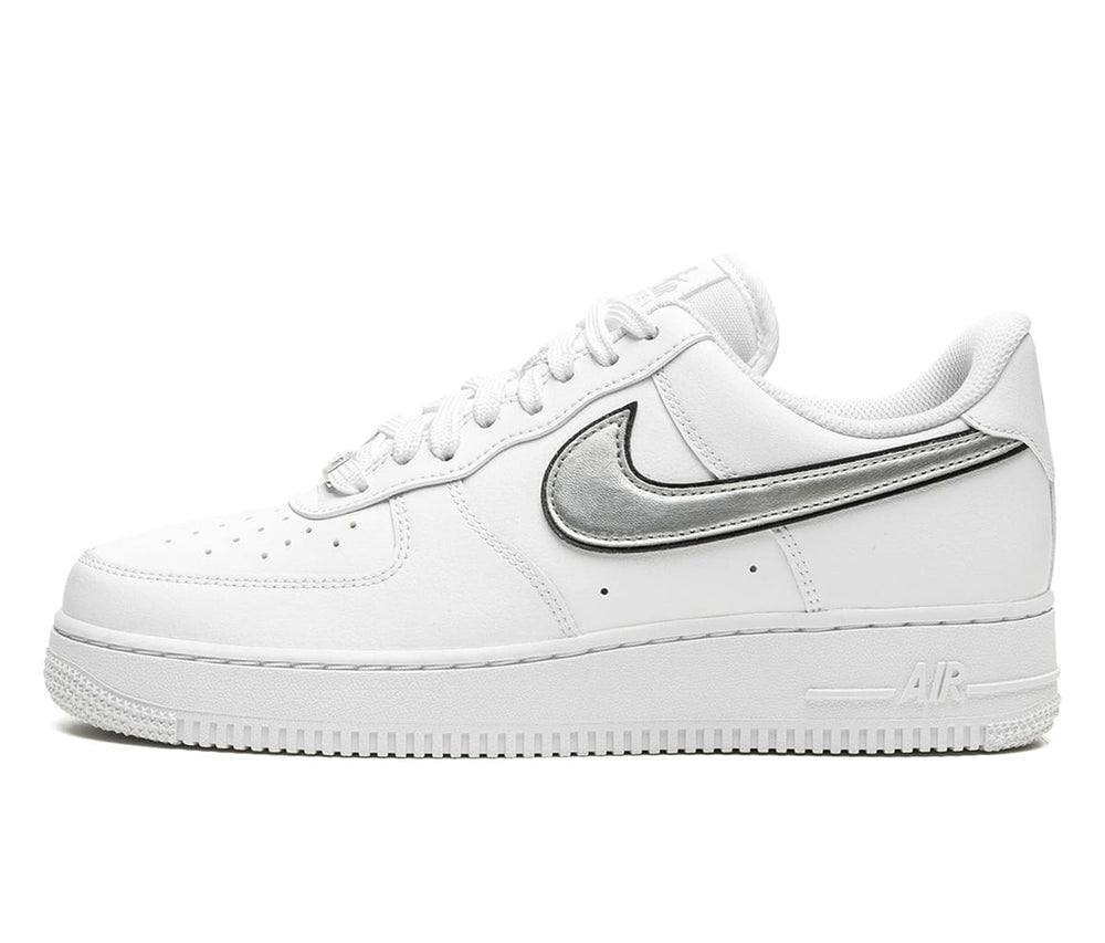 Nike Air Force 1 Low White Metallic Silver Black (W)