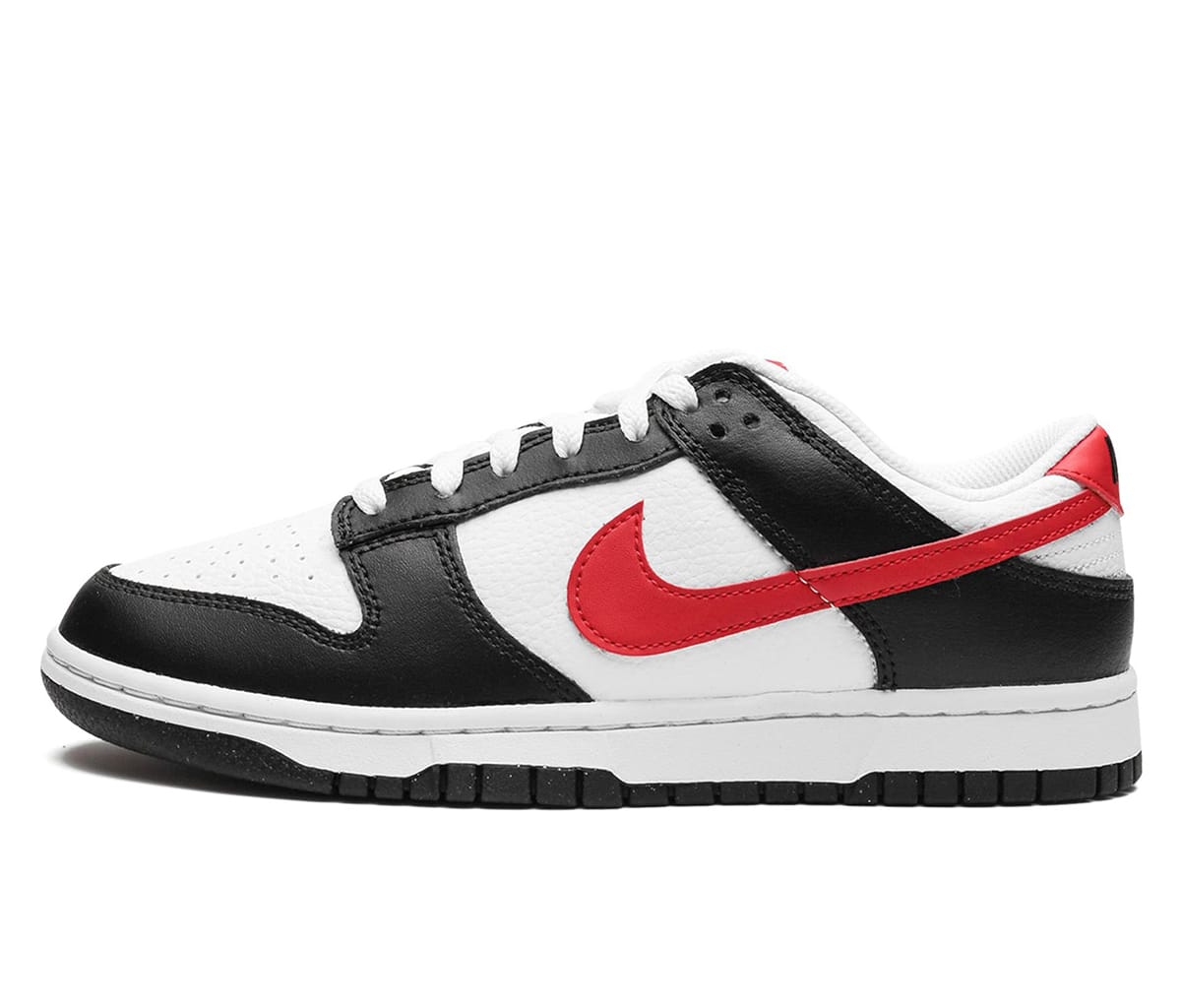 Nike Dunk Low Red Swoosh Panda