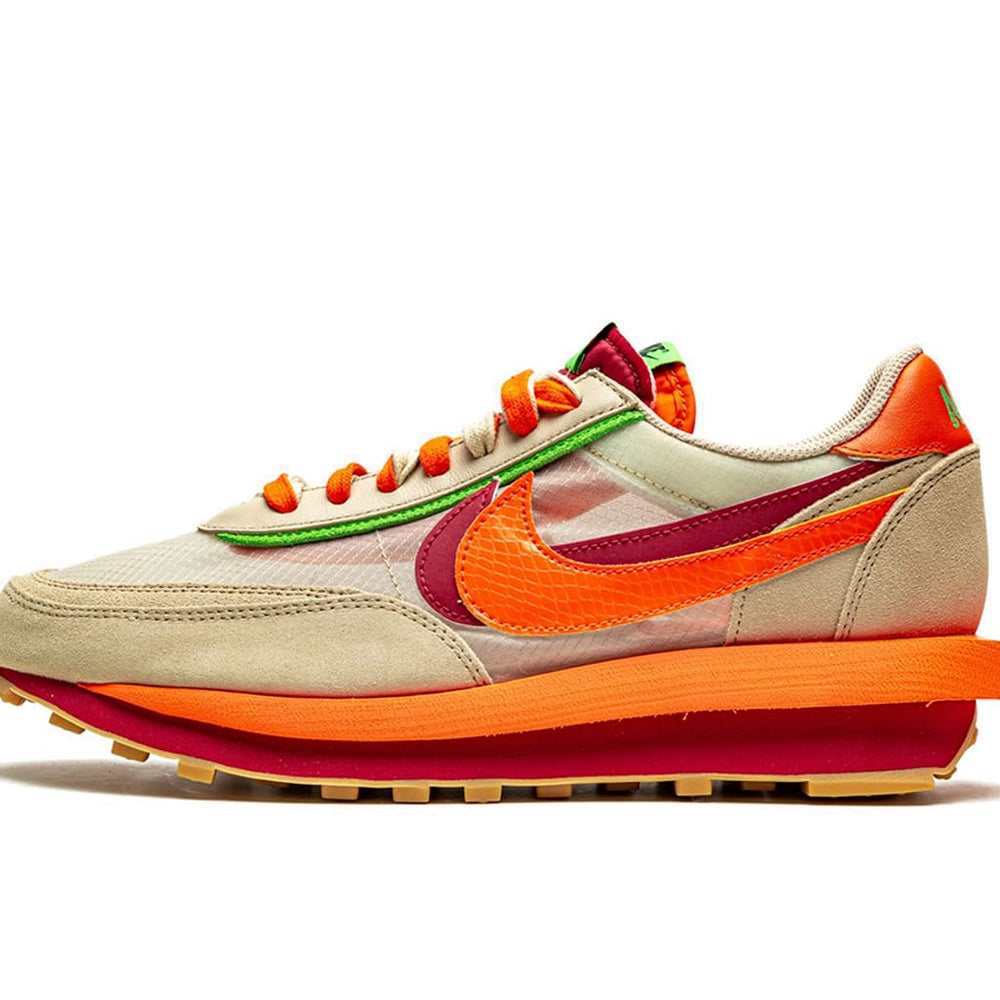 Nike LD Waffle sacai CLOT Kiss of Death Net Orange Blaze