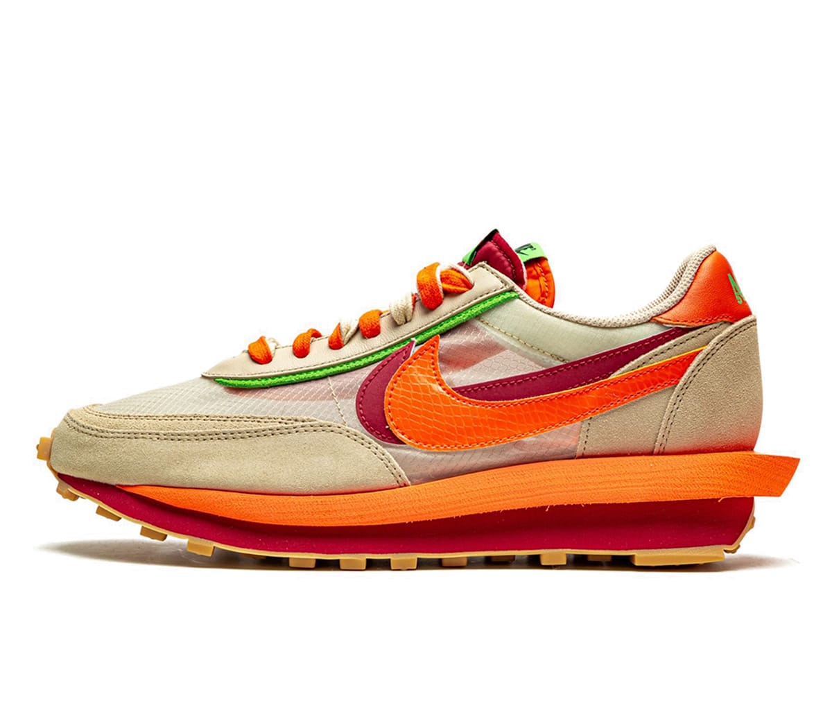 Nike LD Waffle sacai CLOT Kiss of Death Net Orange Blaze