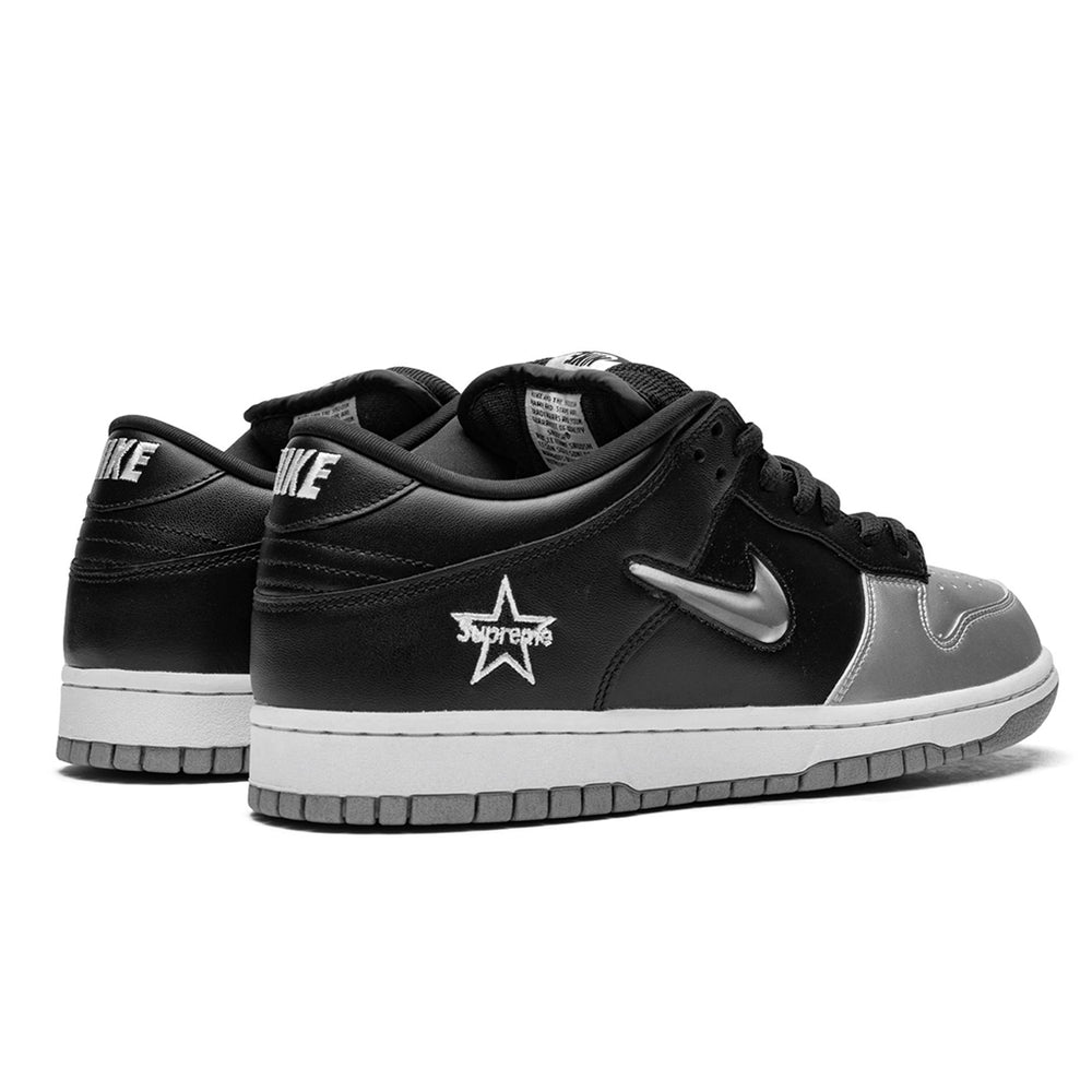 
                      
                        Nike SB Dunk Low Supreme Jewel Swoosh Silver
                      
                    